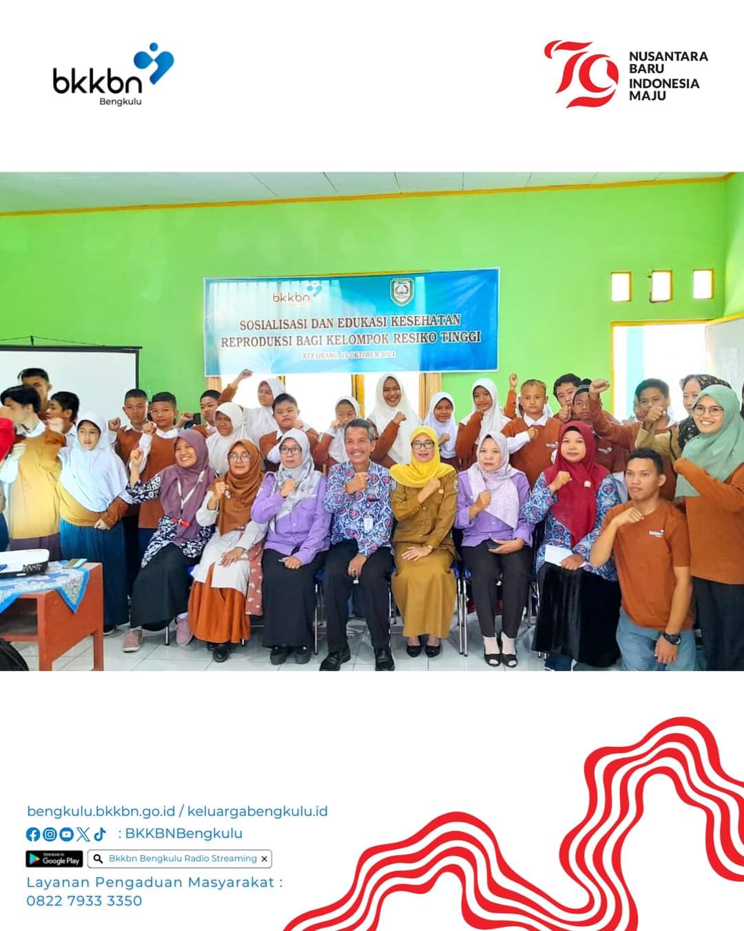 Membangun Kesadaran Kesehatan Reproduksi untuk Remaja Beresiko Tinggi di Kabupaten Kepahiang