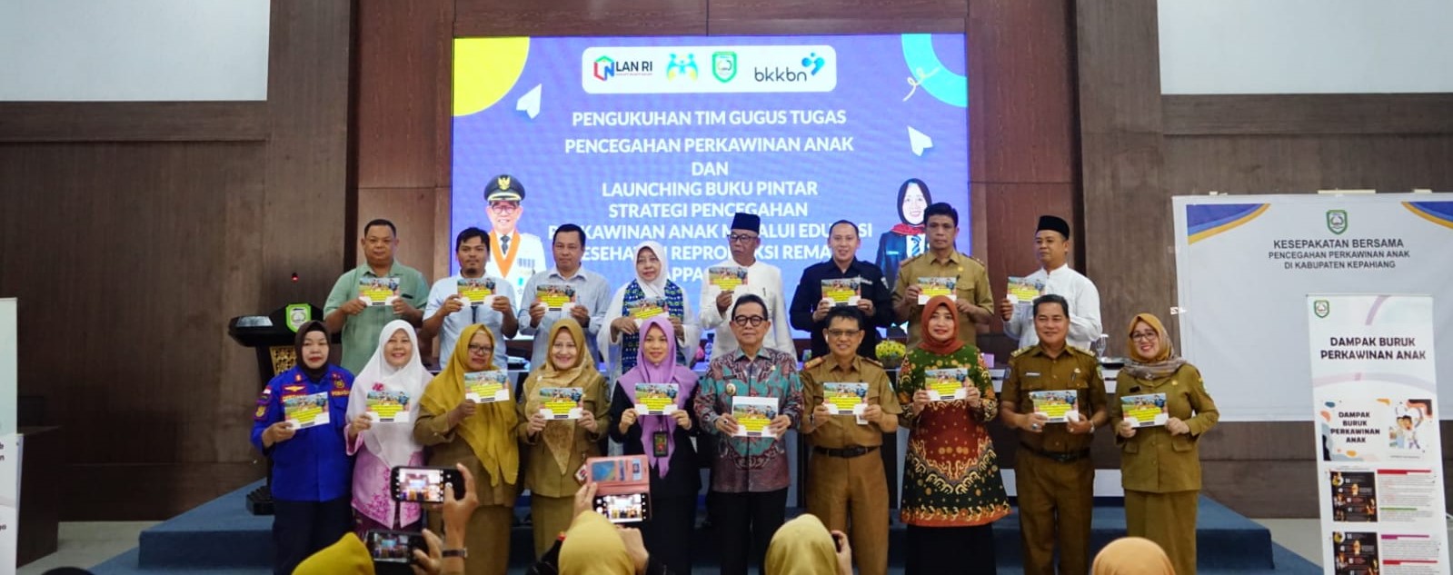Peluncuran Buku Pintar Strategi Pencegahan Perkawinan Anak Melalui Edukasi Kesehatan Reproduksi Remaja (SAPPA SEROJA) di Kabupaten Kepahiang Tahun 2024